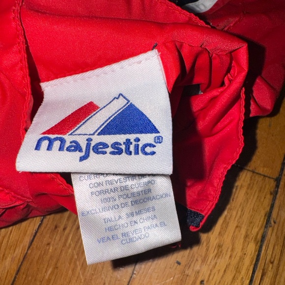 Vintage Majestic Baby Boston Red Sox Full Zip Windbreaker Size 3-6 Months - Picture 5 of 5